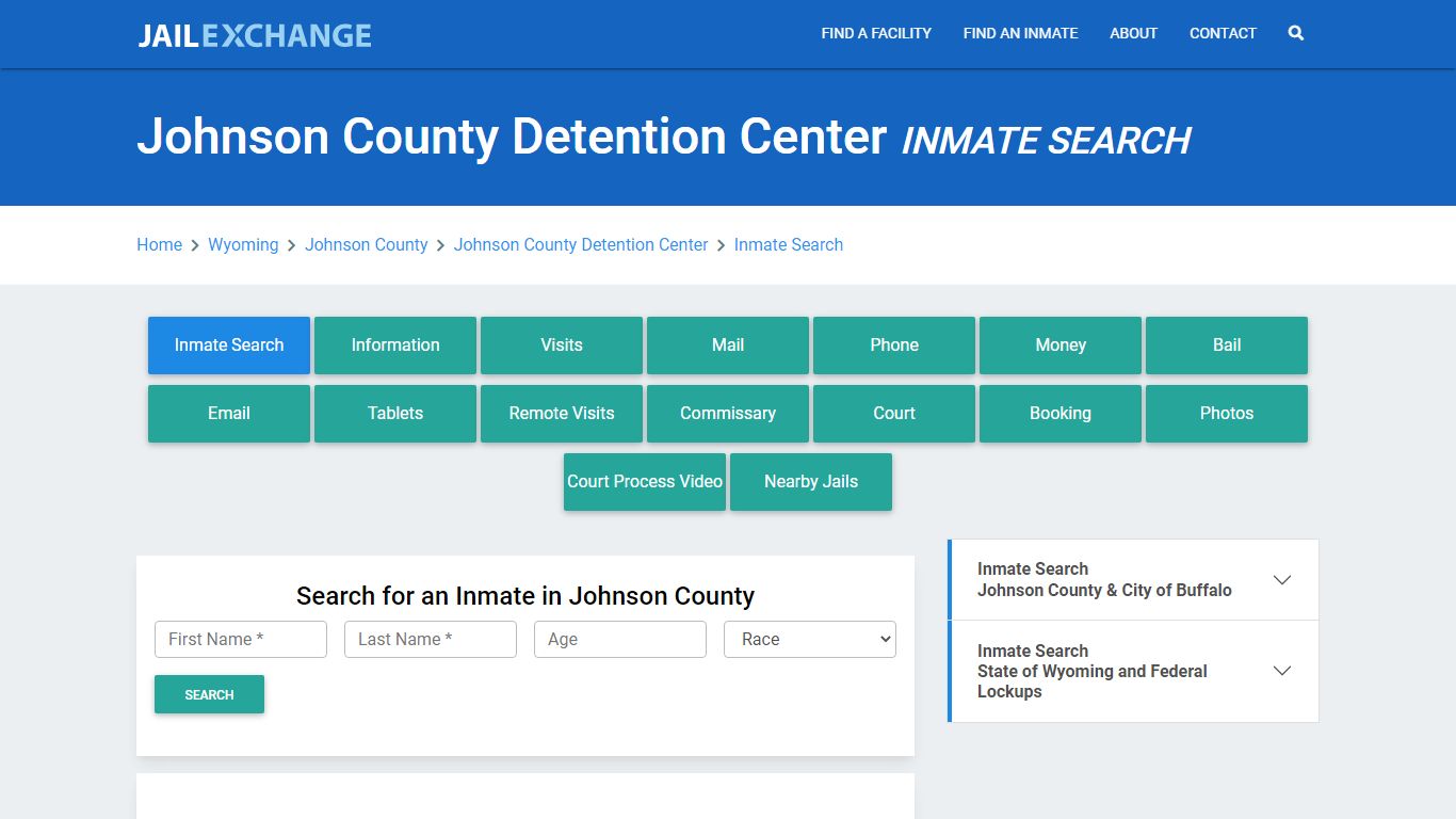 Johnson County Detention Center Inmate Search - Jail Exchange