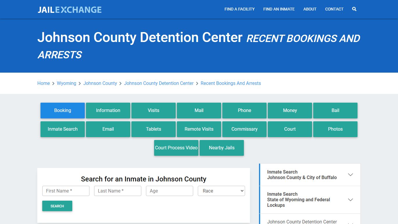 Johnson County Detention Center Recent Bookings And Arrests - Jail Exchange